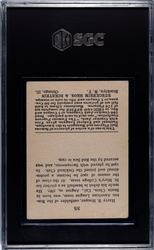 1915 Cracker Jack Harry Hooper #35 SGC 4