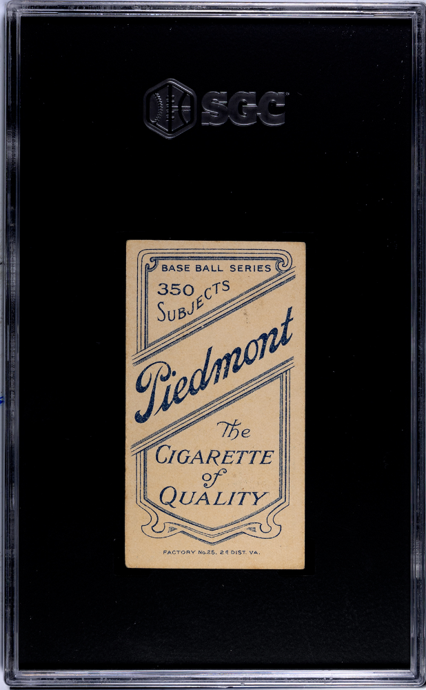1910 Piedmont Cigarettes (T206) Fred Beck SGC 5