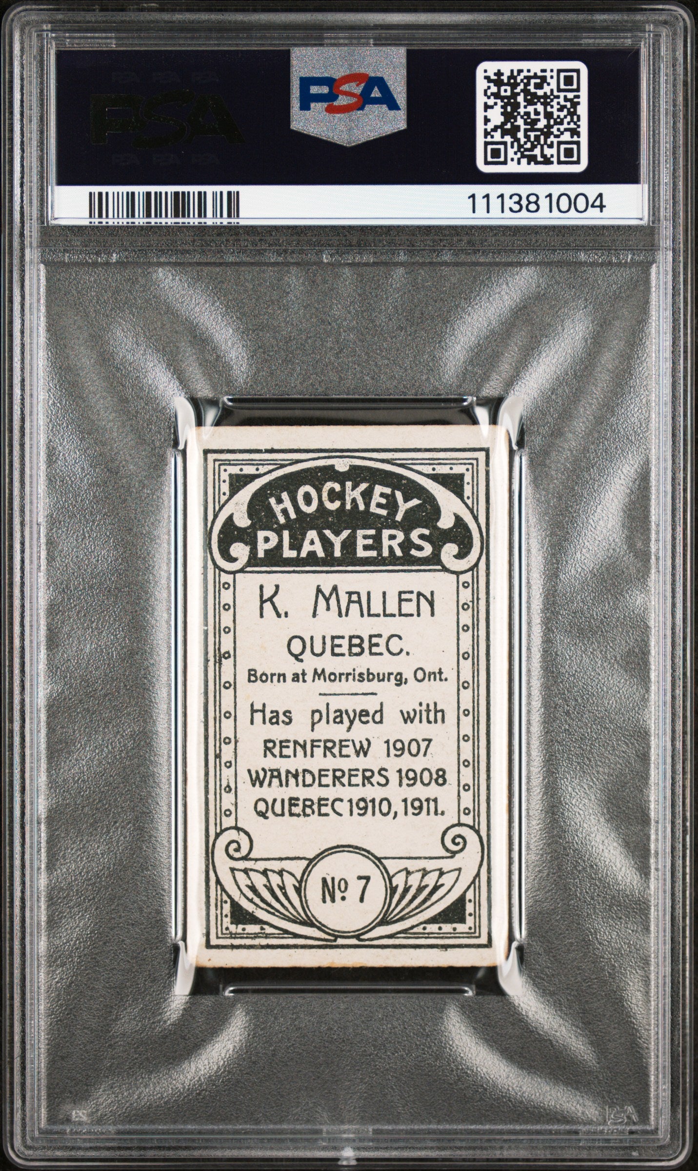 1911 C55 Ken Mallen #7 PSA 2