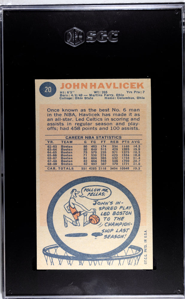 1969 Topps John Havlicek #20 SGC 7.5
