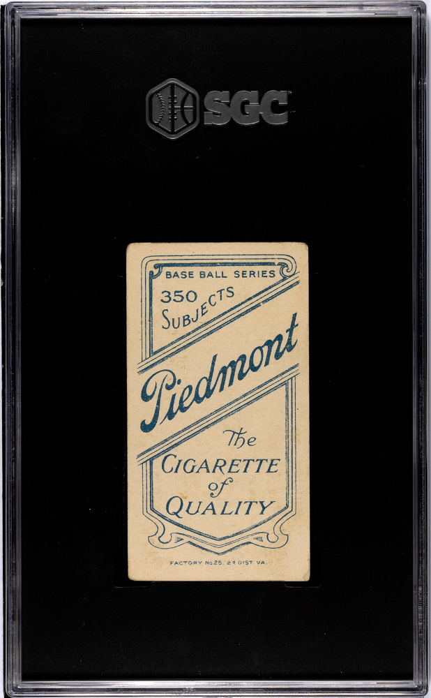 1910 Piedmont Cigarettes (T206) Doc White Portrait SGC 3