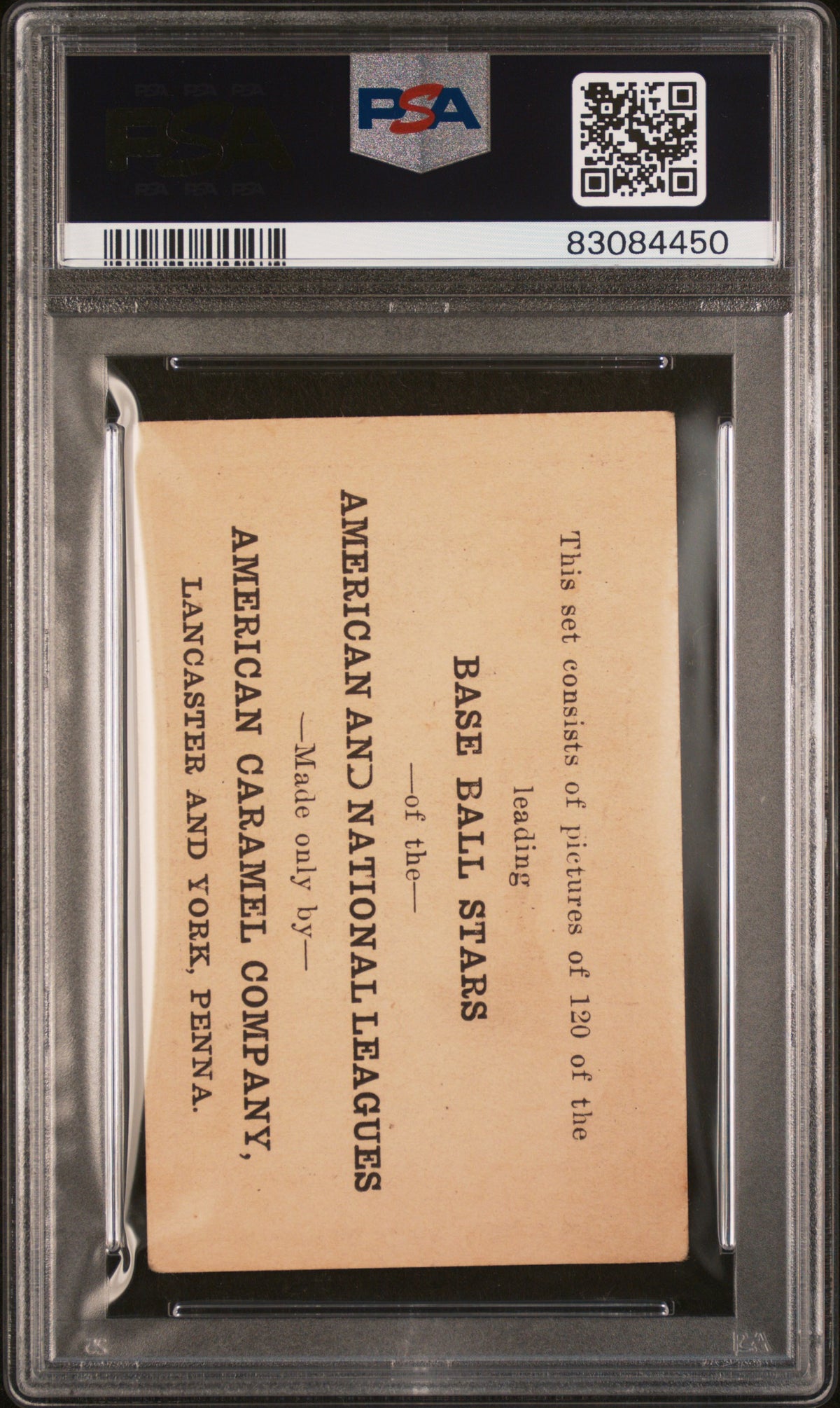 1922 E121 American Caramel Series Of 120 Frank Frisch PSA 3