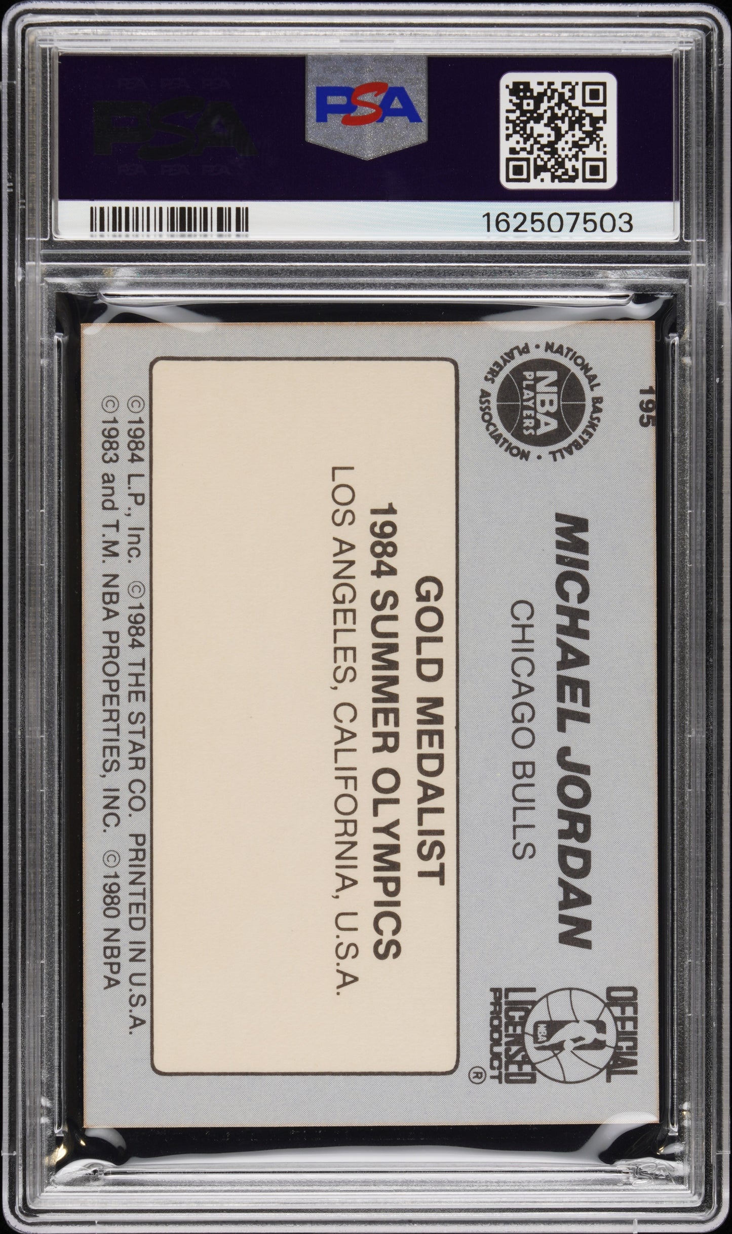 1984 Star Michael Jordan #195 PSA 6