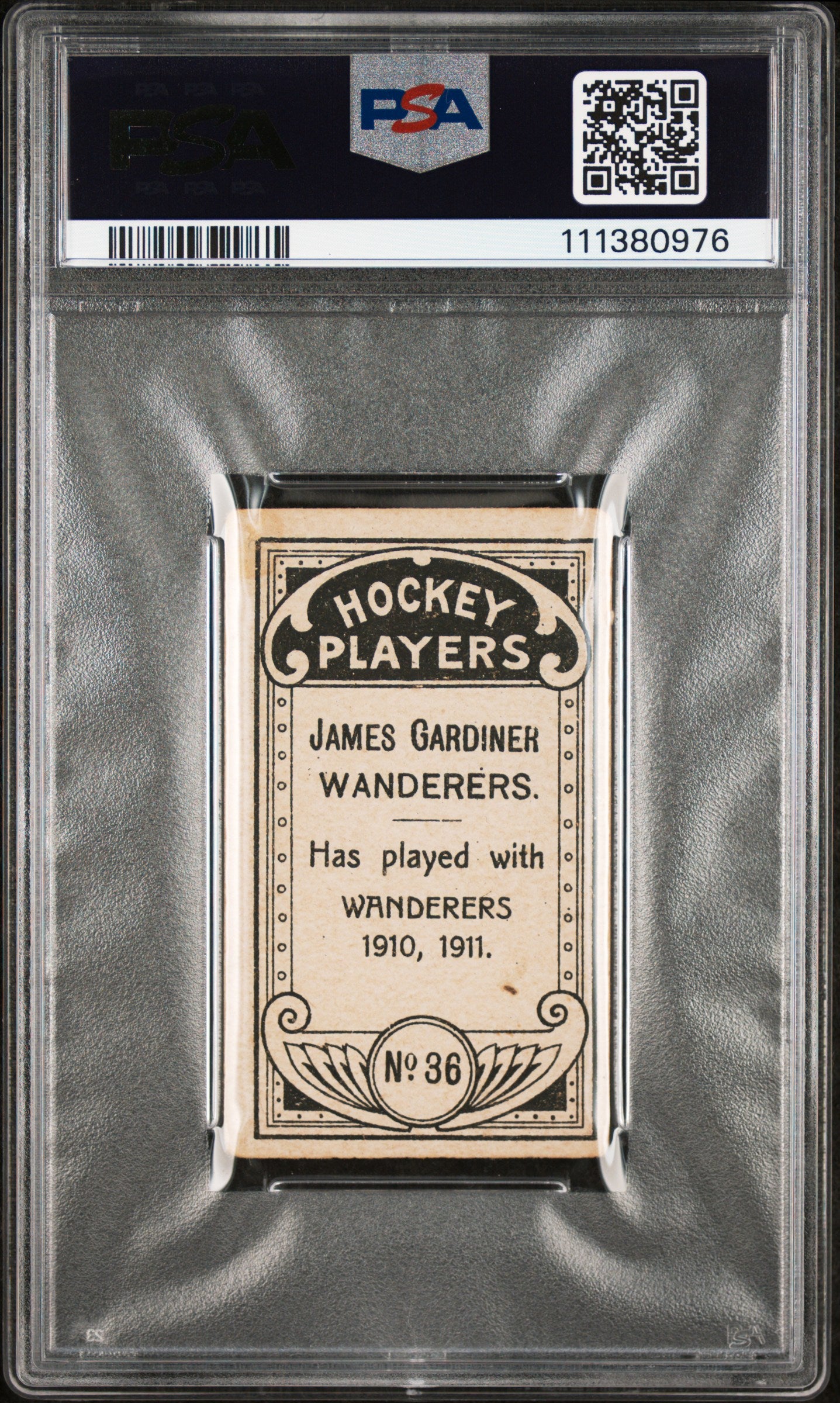 1911 C55 James Gardiner #36 PSA 2