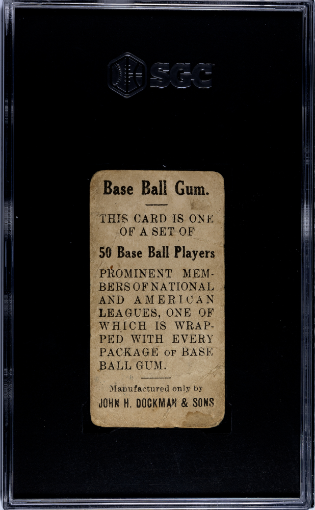 1909 Dockman & Sons Gum (E92) Honus Wagner Throwing SGC 1