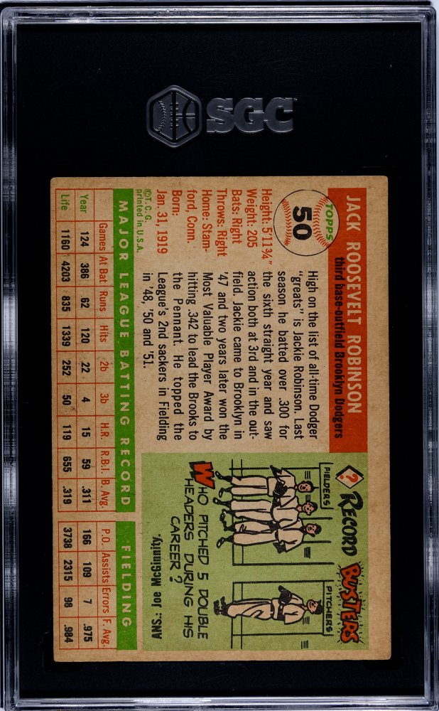 1955 Topps Jackie Robinson #50 SGC 4