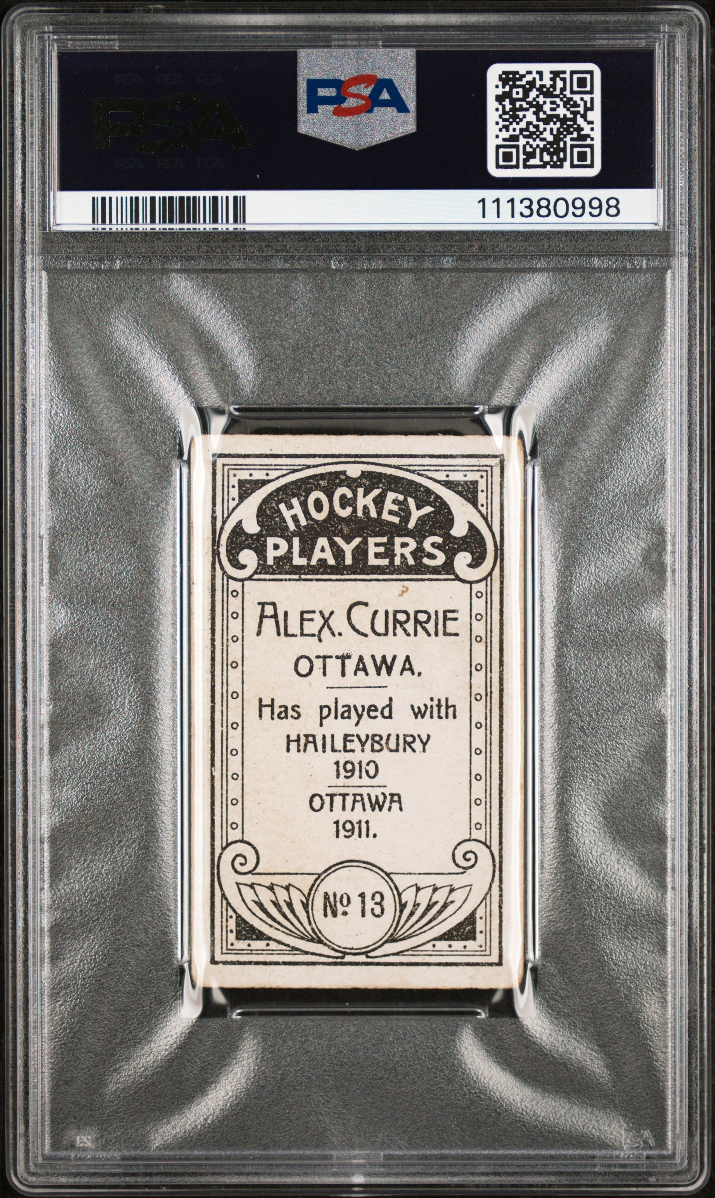 1911 C55 Alex Currie #13 PSA 2