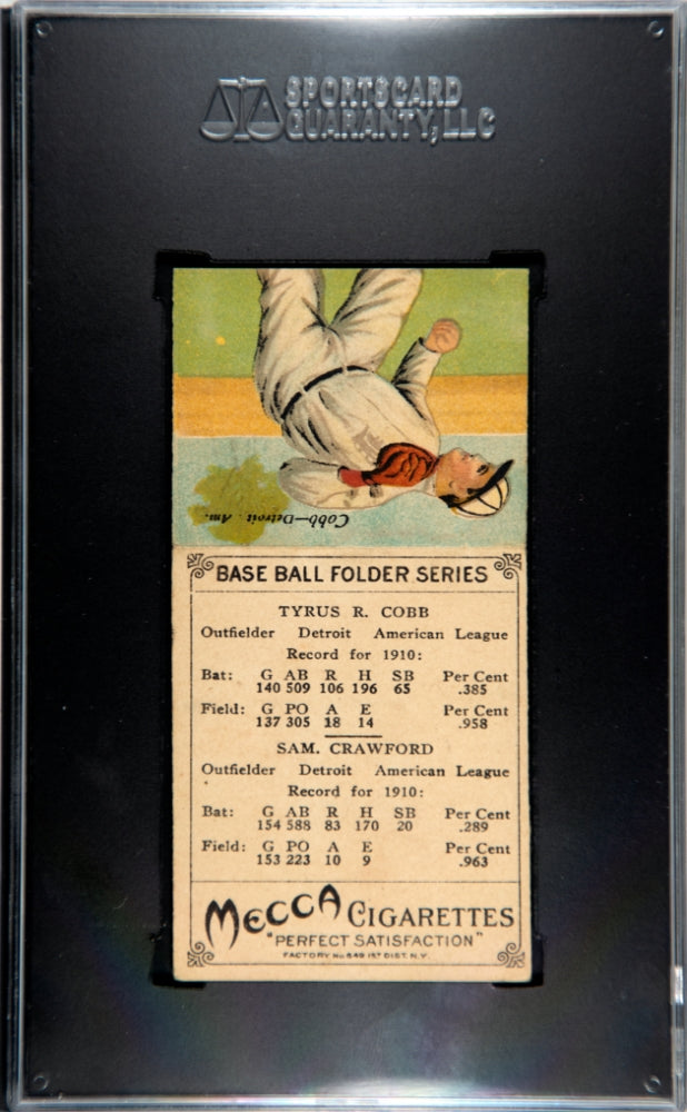 1911 T201 Mecca Cigarettes Crawford Cobb SGC 4
