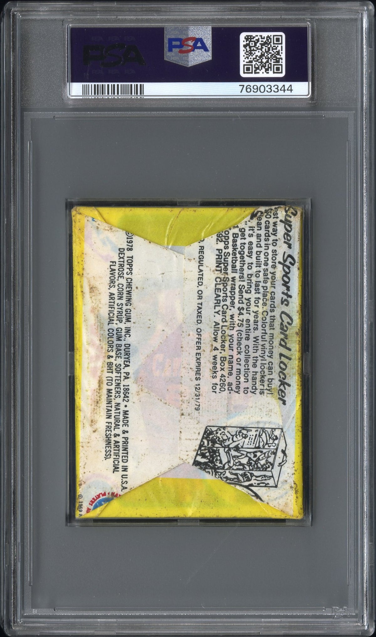 1978 Topps Basketball Pack PSA 5