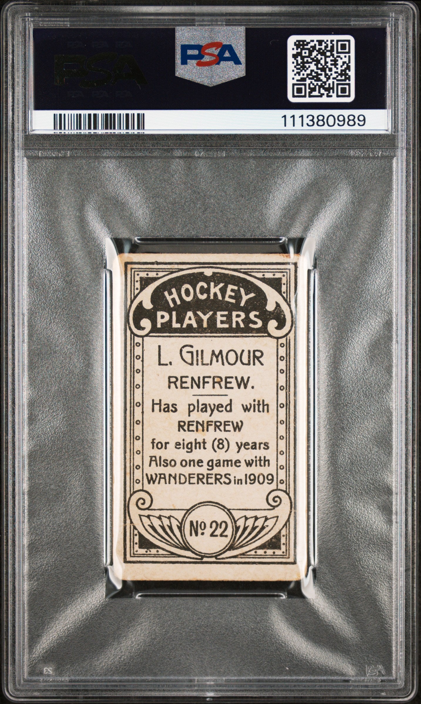 1911 C55 Larry Gilmour #22 PSA 2