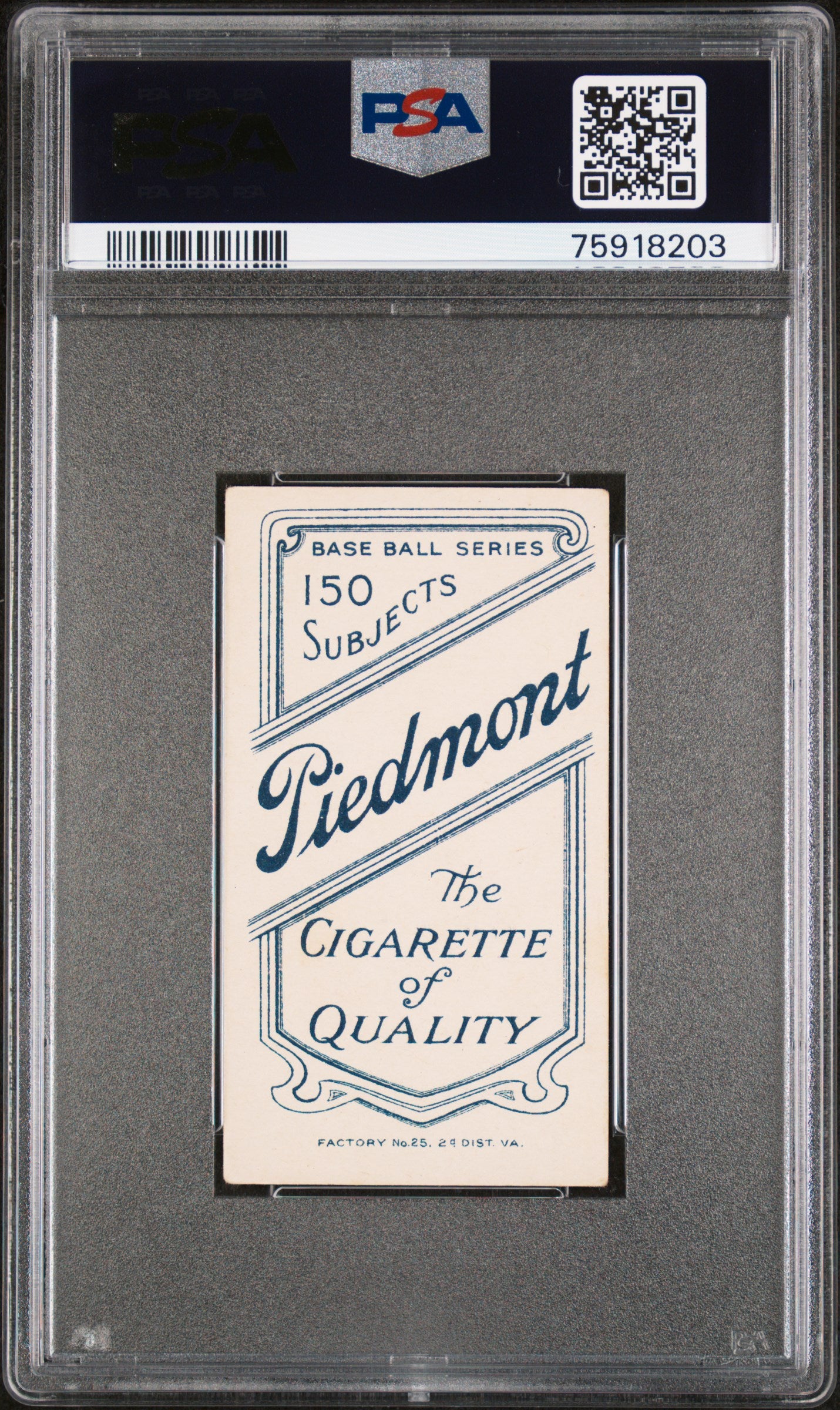 1909-11 T206 Piedmont 150 Al Shaw ST. Louis PSA 3