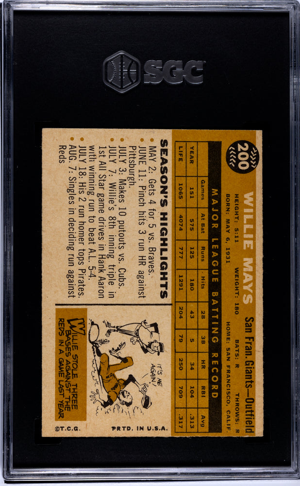 1960 Topps Willie Mays #200 SGC 6.5