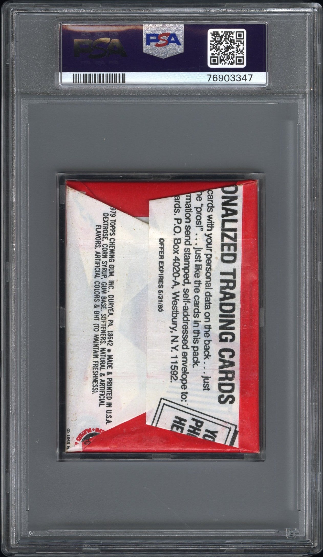 1979 Topps Basketball Pack PSA 7