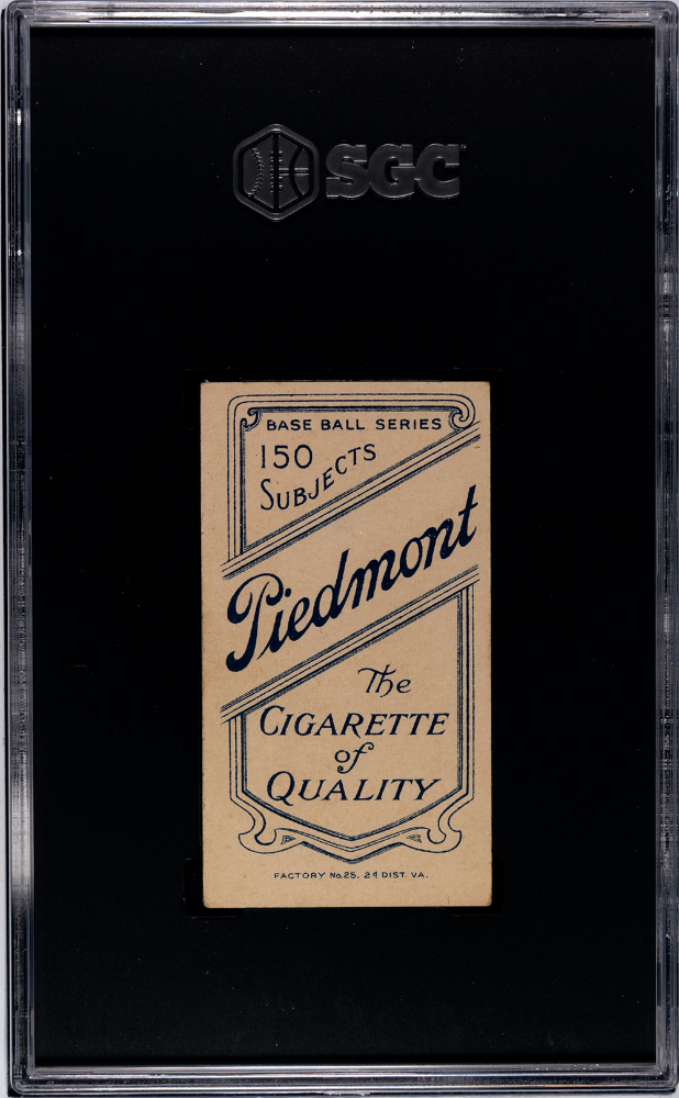 1909 Piedmont Cigarettes (T206) Orval Overall Portrait SGC 5