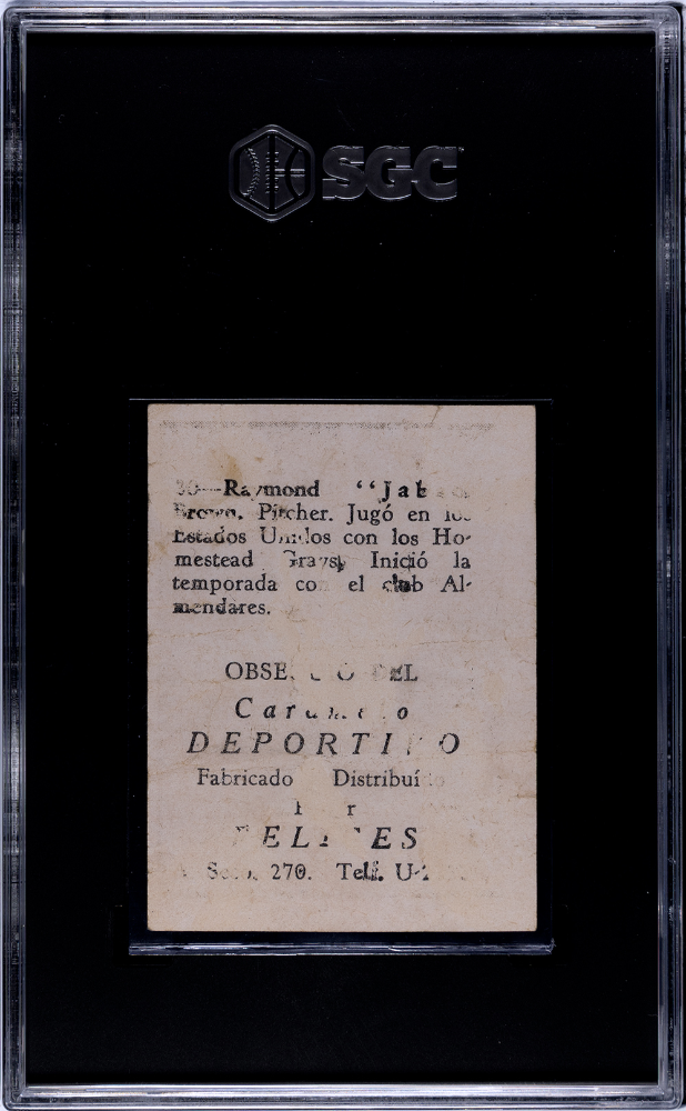 1945 Caramelo Deportivo Raymond Brown #30 SGC 1