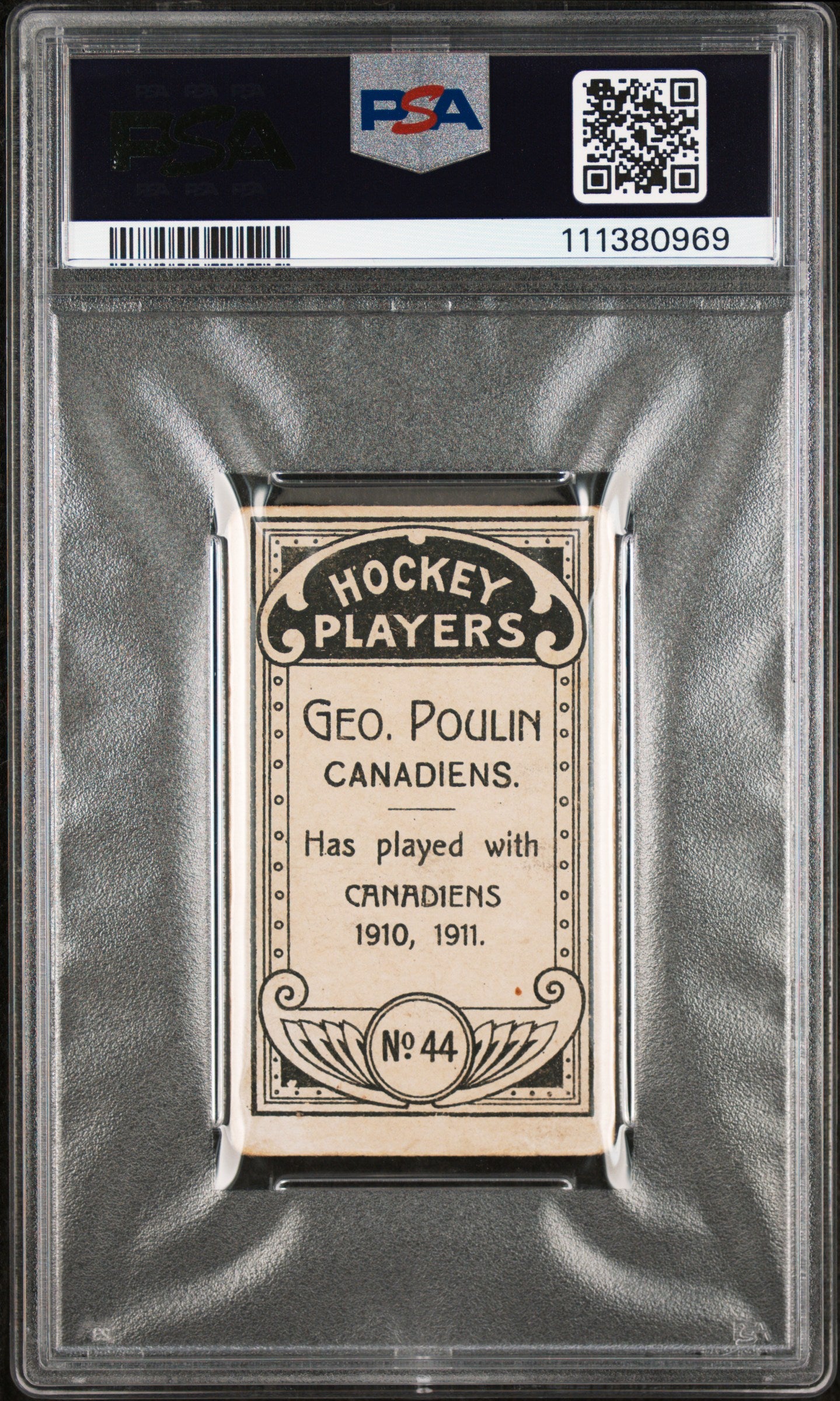 1911 C55 George Poulin #44 PSA 2