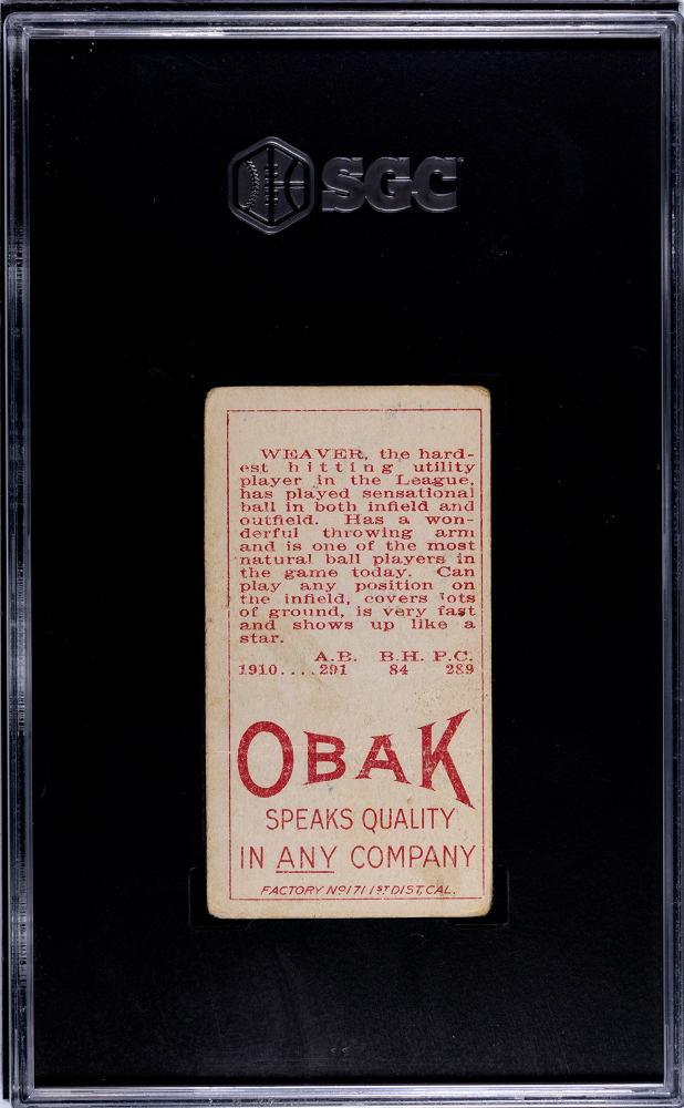 1911 Obak Cigarettes T212 (T212) Buck Weaver SGC 2