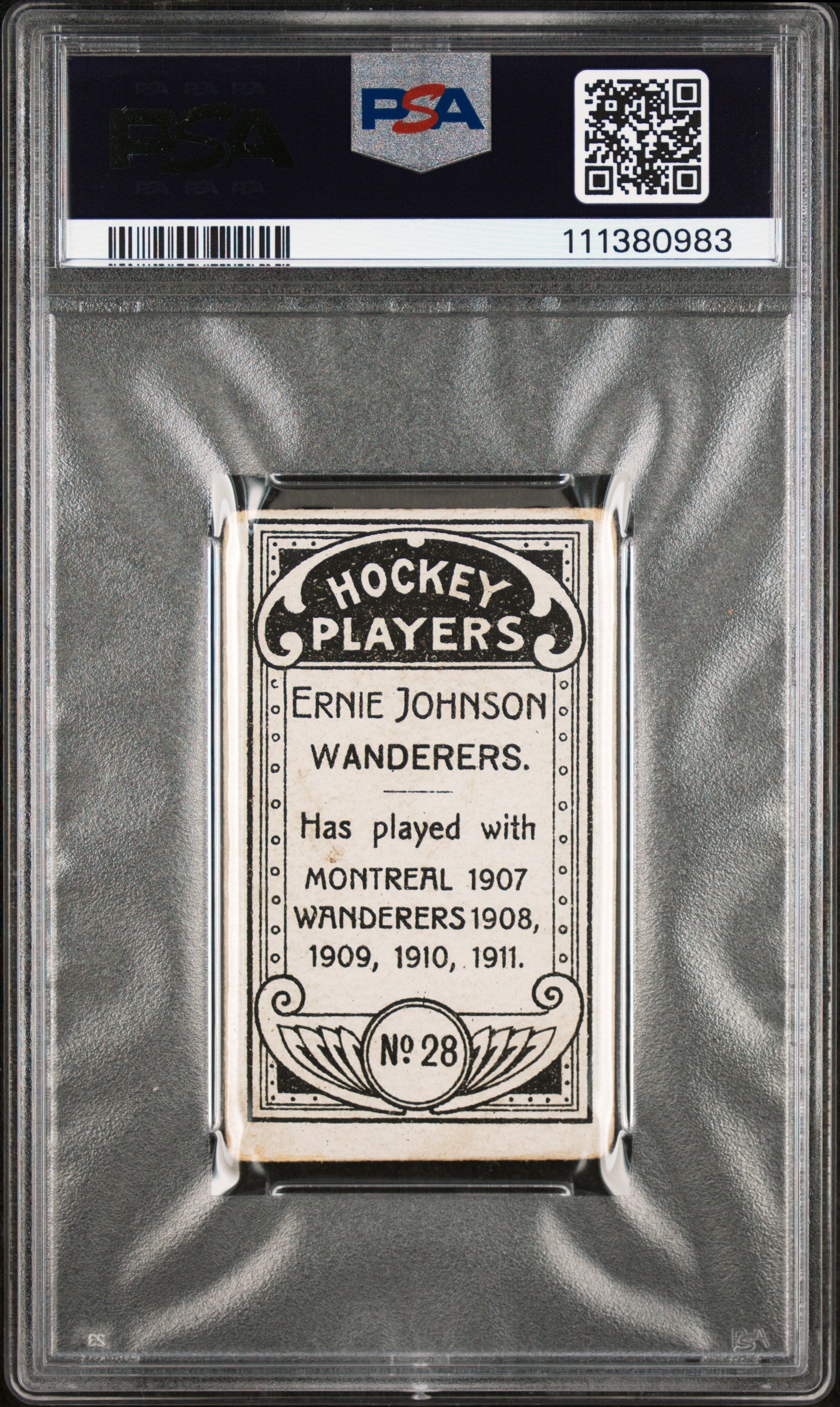1911 C55 Ernie Johnson #28 PSA 2