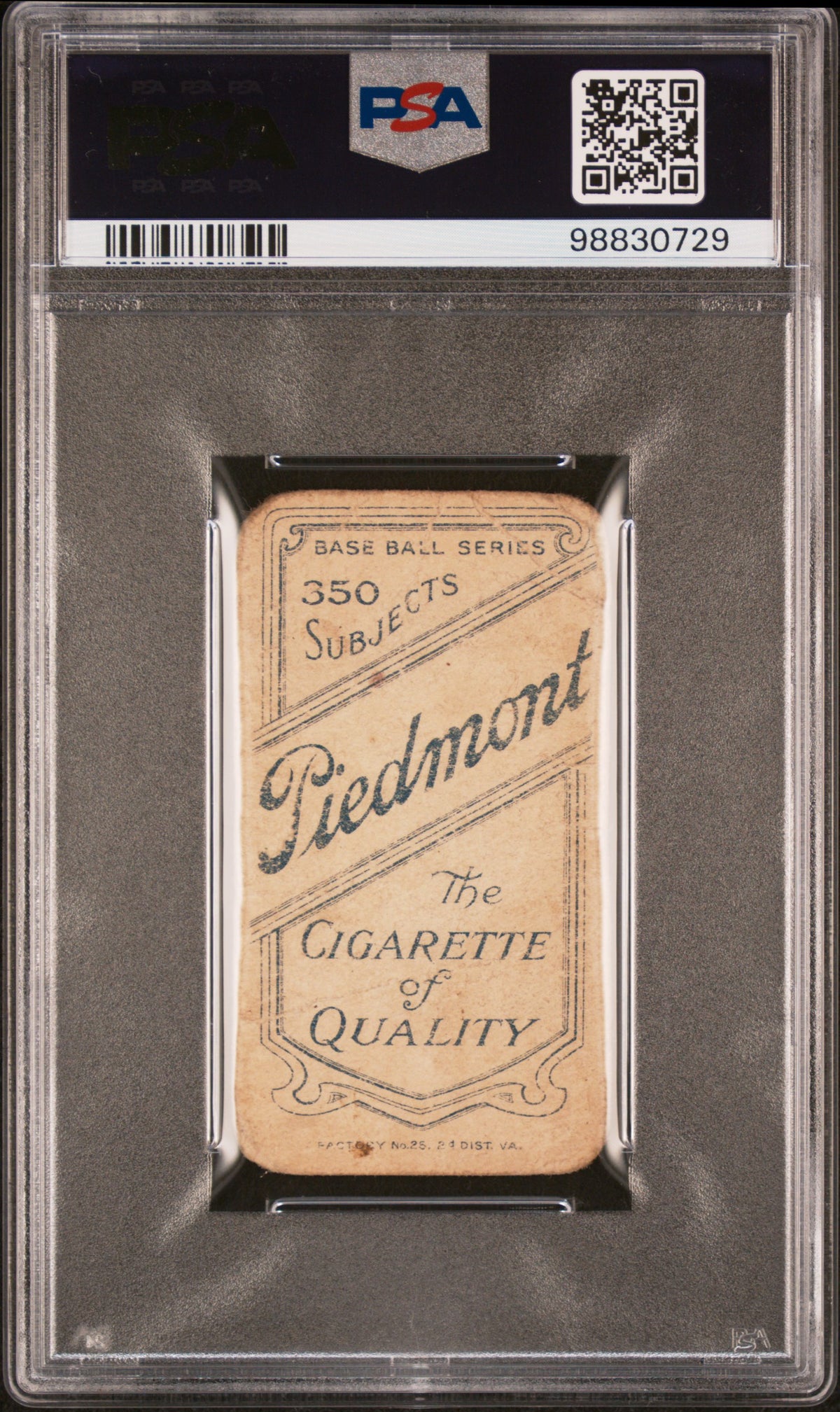 1909-11 T206 Piedmont 350 Iron Man Mcginnity PSA 1