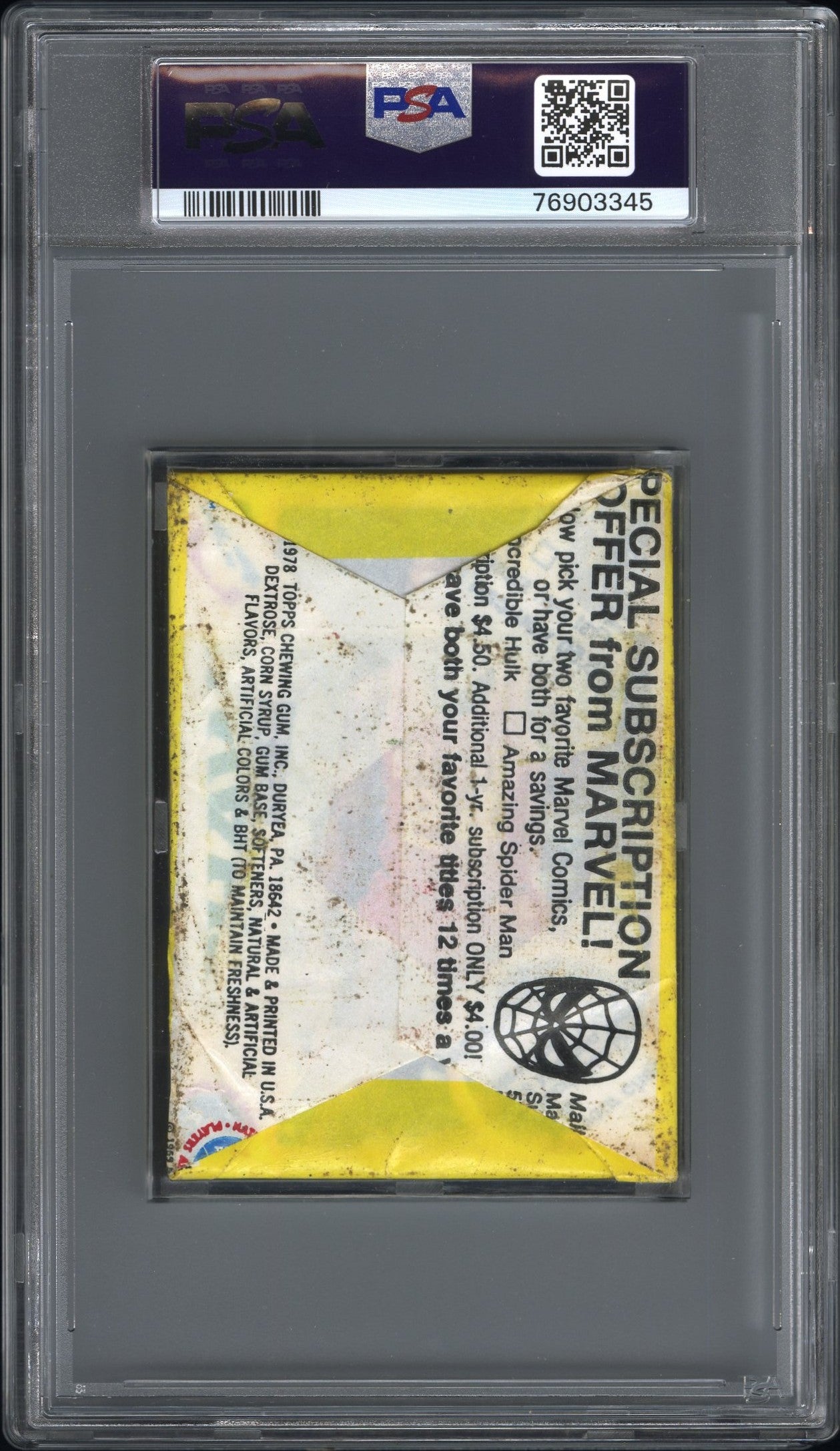 1978 Topps Basketball Pack PSA 6