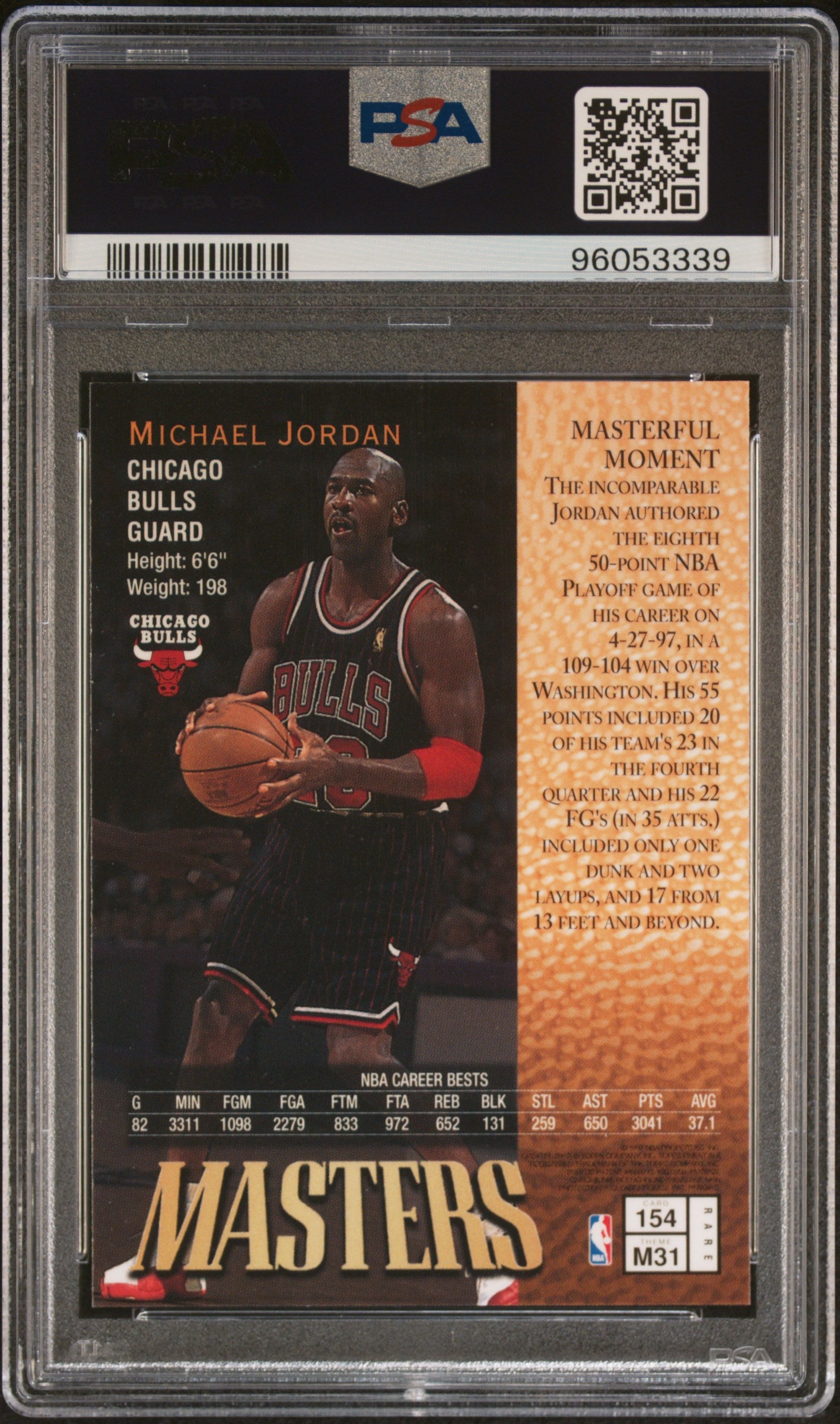 1997 Finest Michael Jordan #154 PSA 10
