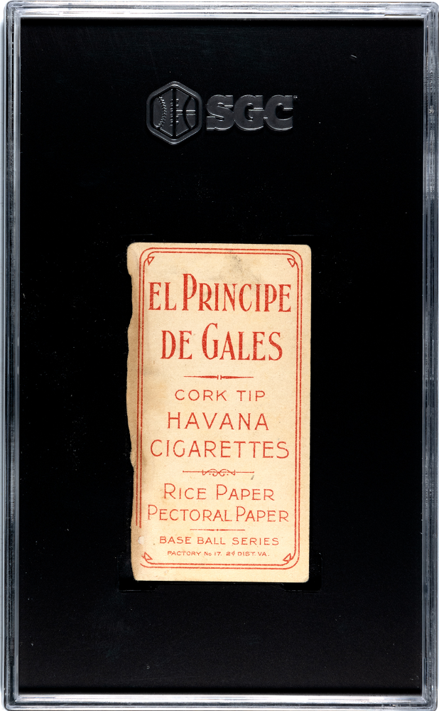 1909 El Principe De Gales (T206) Doc Crandall Portrait, No Cap SGC A