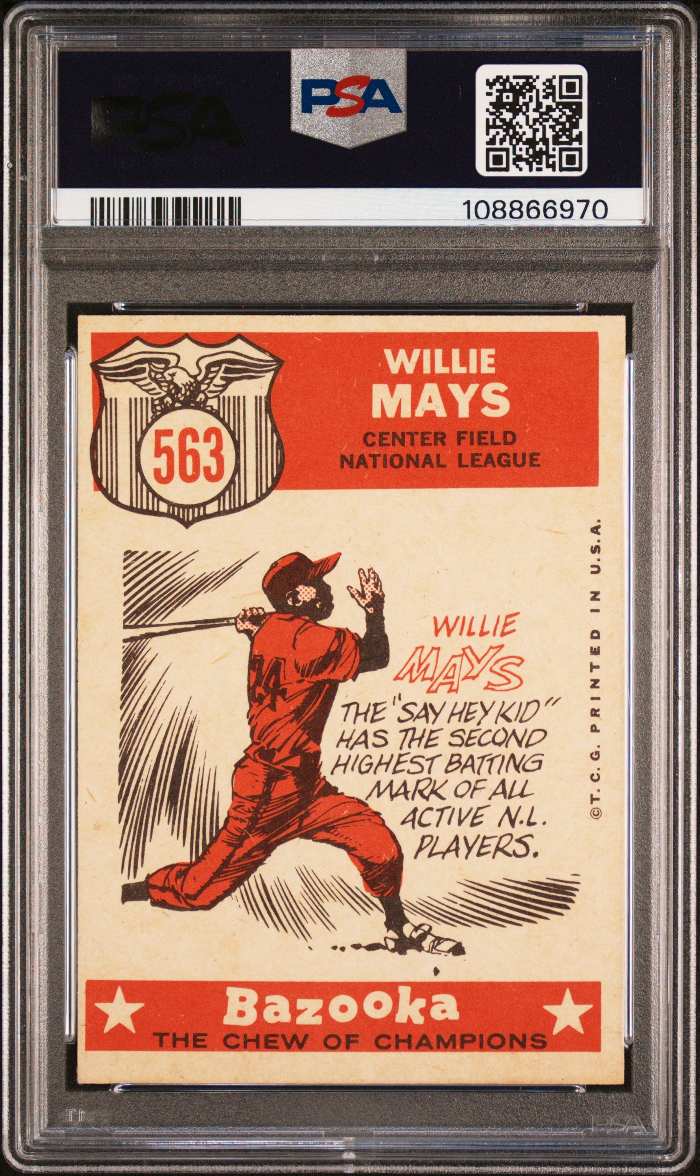 1959 Topps Willie Mays #563 All Star PSA 7