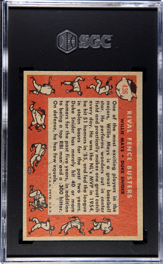 1958 Topps Rival Fence Busters #436 SGC 5