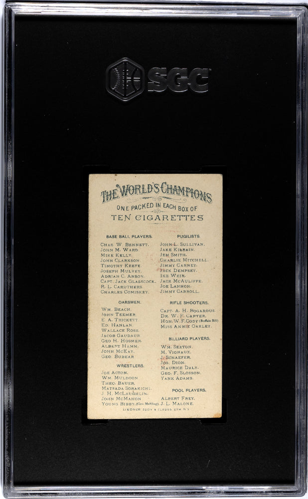 1887 Allen & Ginter N28 World Champions Capt. Jack Glasscock SGC 3.5