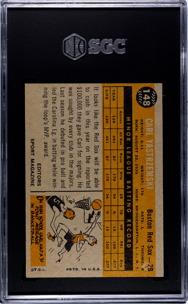 1960 Topps Carl Yastrzemski #148 SGC 8.5