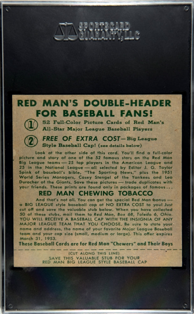 1952 Redman Tobacco Stan Musial #NL-16 SGC 3