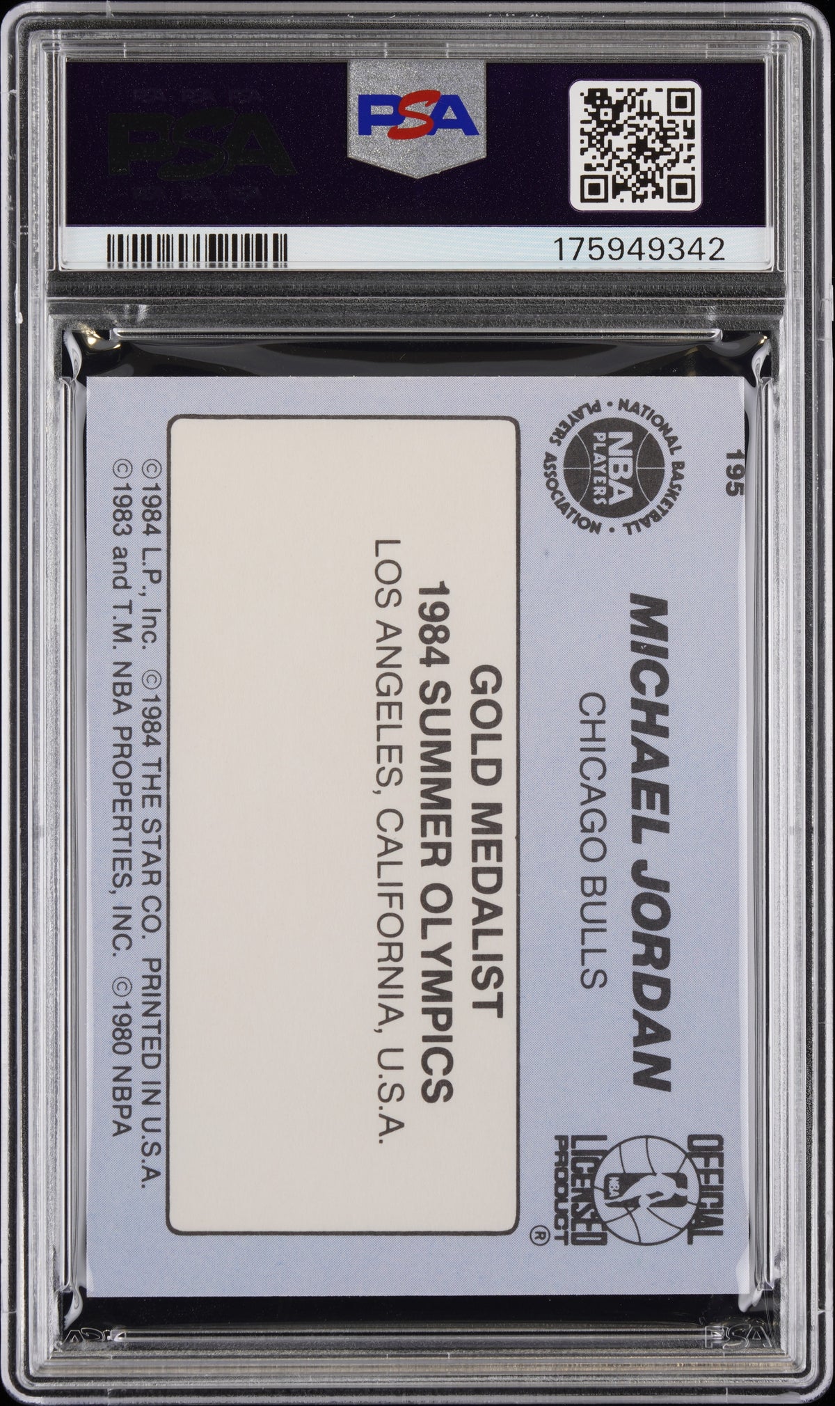 1984 Star Michael Jordan #195 PSA 6