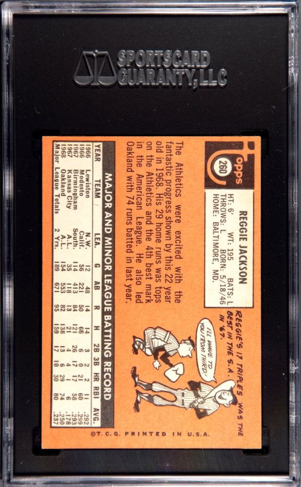 1969 Topps Reggie Jackson #260 SGC 4.5