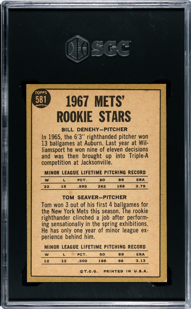 1967 Topps Tom Seaver #581 SGC 5