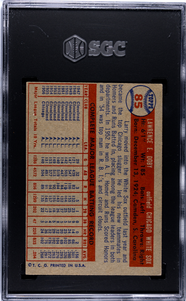 1957 Topps Larry Doby #85 SGC 4.5