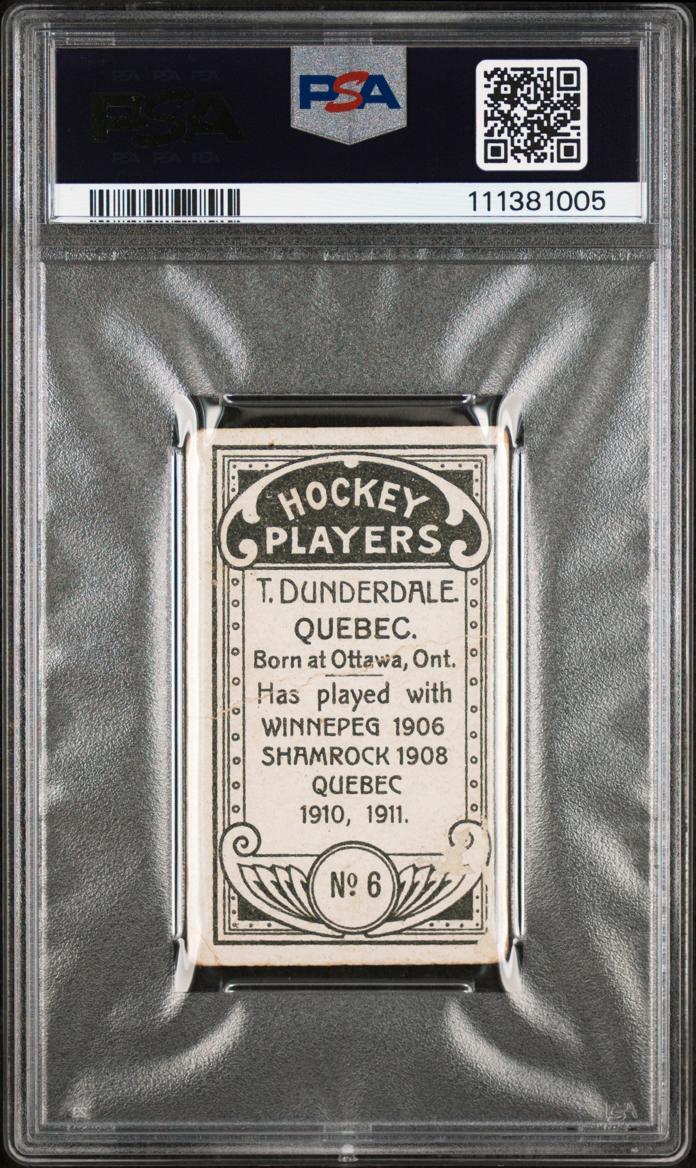 1911 C55 Tom Dunderdale #6 PSA 1.5
