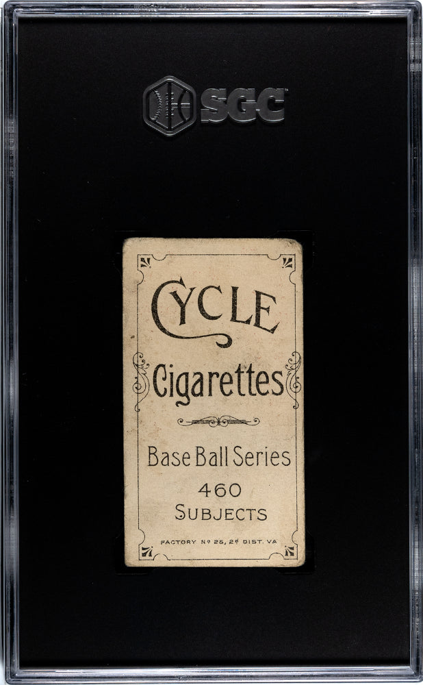 1911 Cycle Cigarettes (T206) Ty Cobb Portrait, Red Background SGC 2