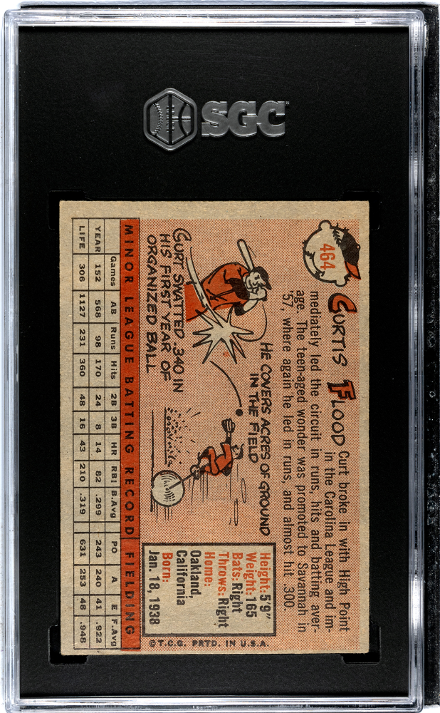 1958 Topps Curt Flood #464 SGC 5