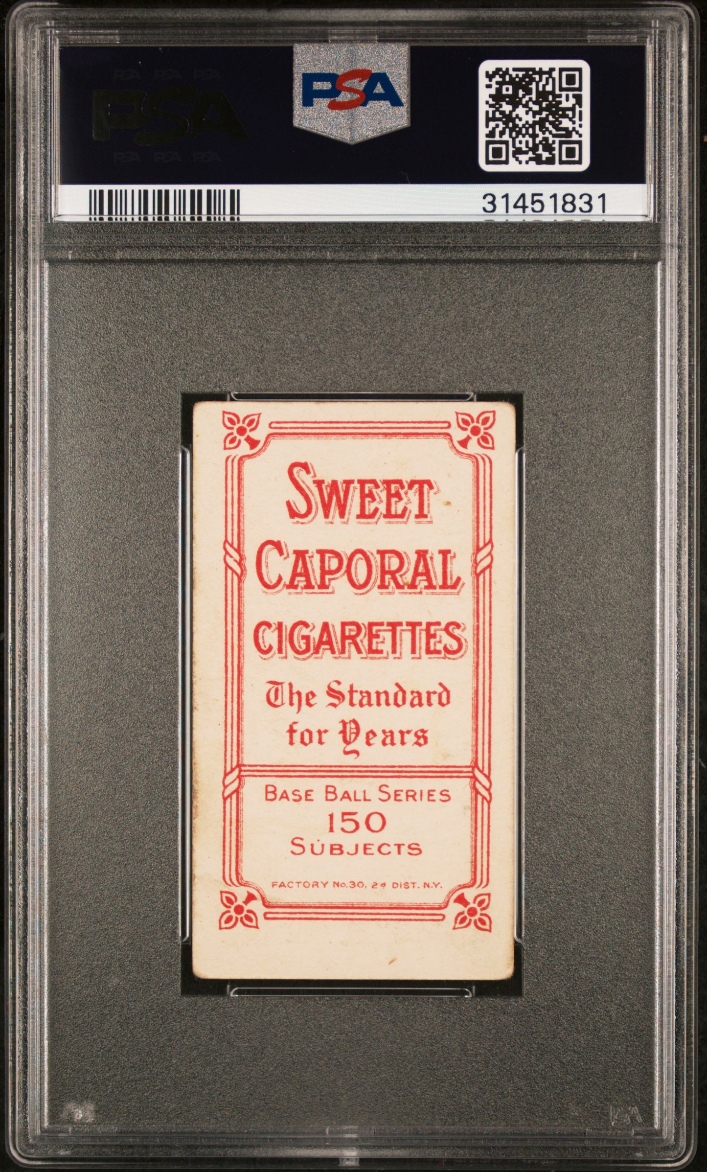 1909-11 T206 Sweet Caporal 150/30 Jimmy Williams PSA 4
