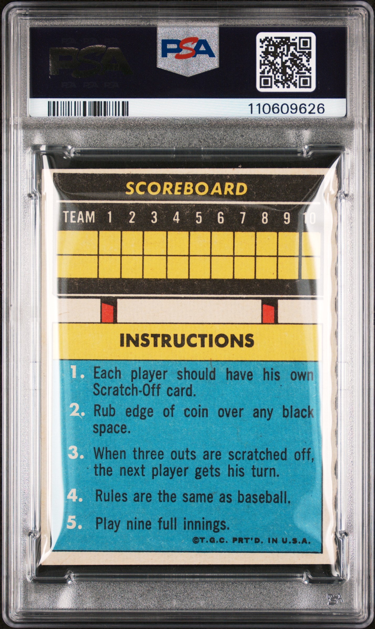 1970 Topps Scratch-Offs Hank Aaron PSA 7