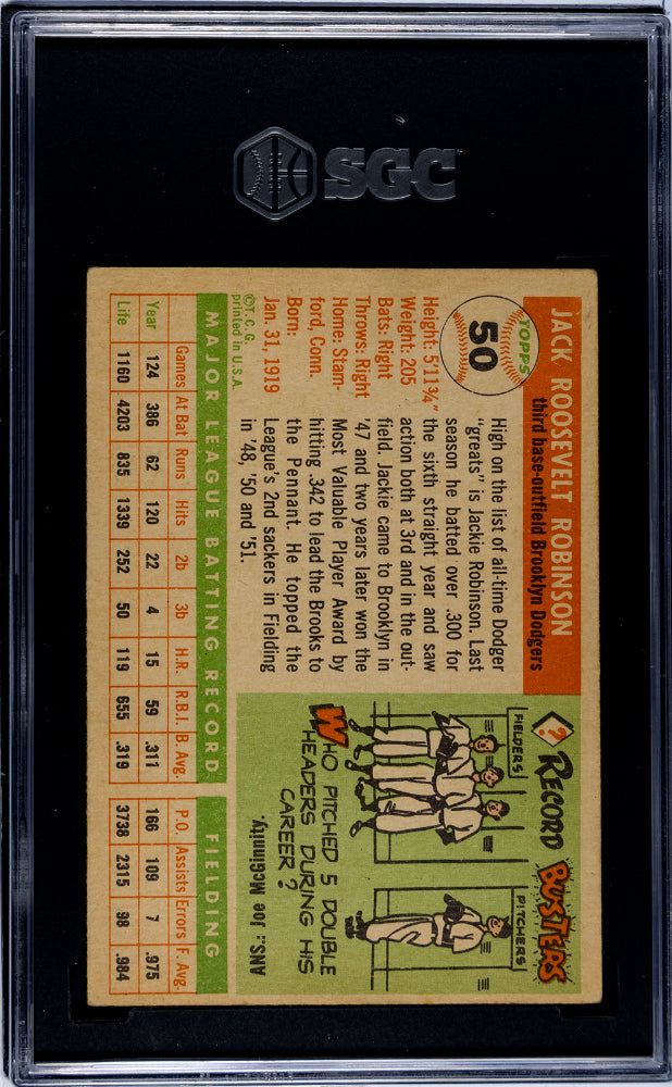 1955 Topps Jackie Robinson #50 SGC 2.5