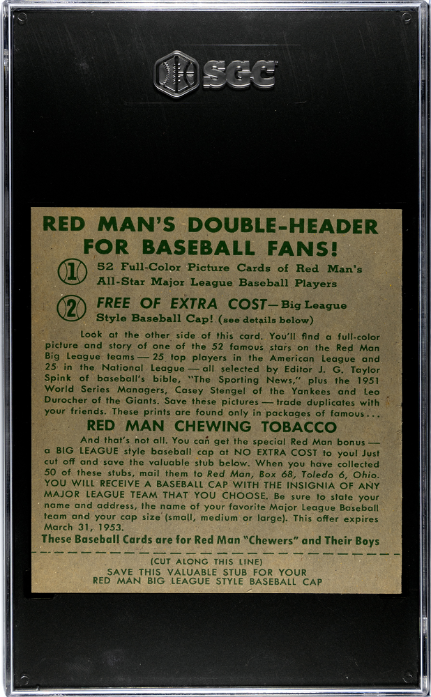 1952 Redman Tobacco Dom Dimaggio #AL-5 SGC 6