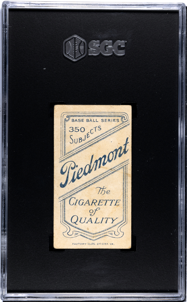 1910 Piedmont Cigarettes (T206) Bob Groom SGC 2