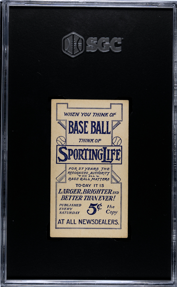 1910 Sporting Life (M116) Ty Cobb Blue SGC 5.5