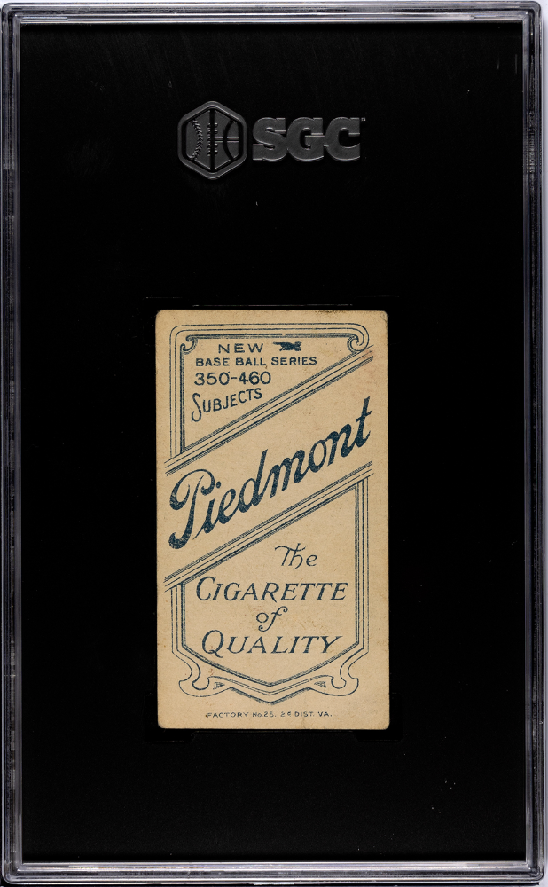 1911 Piedmont Cigarettes (T206) Lee Tannehill Tannehill Front SGC 2.5