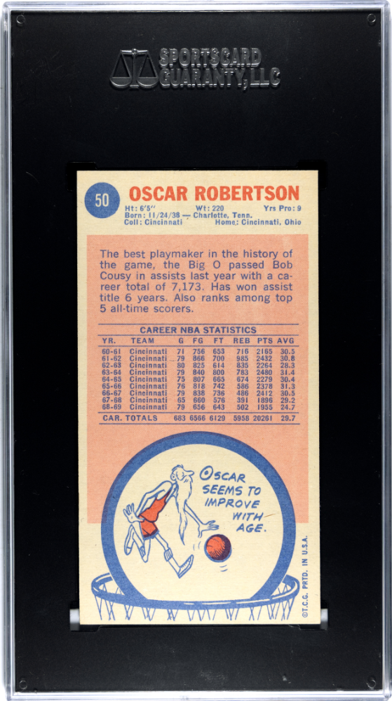 1969 Topps Oscar Robertson #50 SGC 7