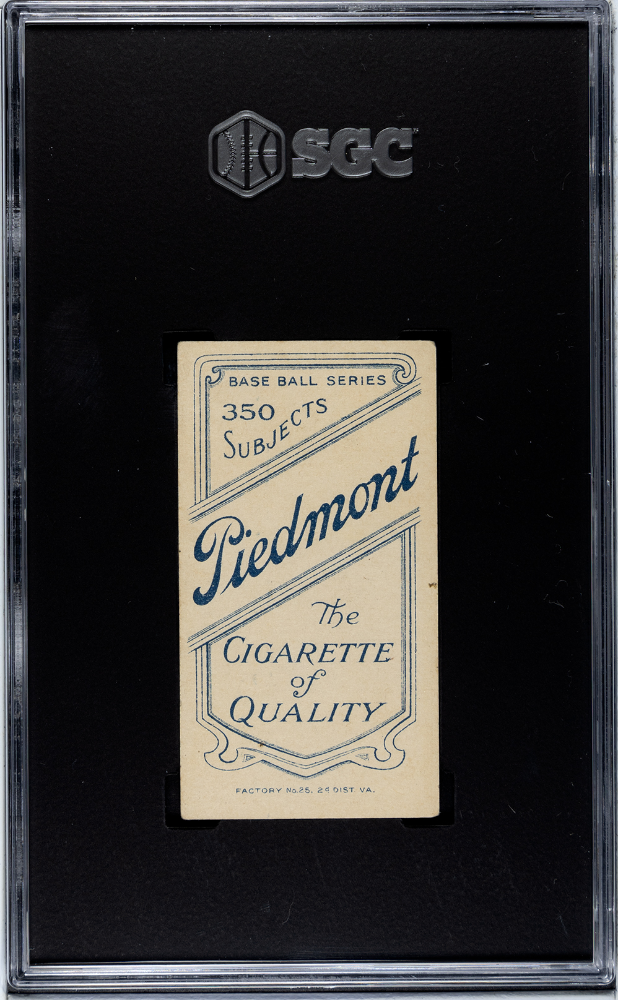 1910 Piedmont Cigarettes (T206) Sam Strang SGC 1
