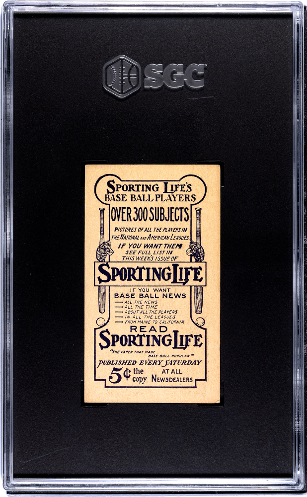 1910 Sporting Life (M116) Frank Chance Pastel SGC 5