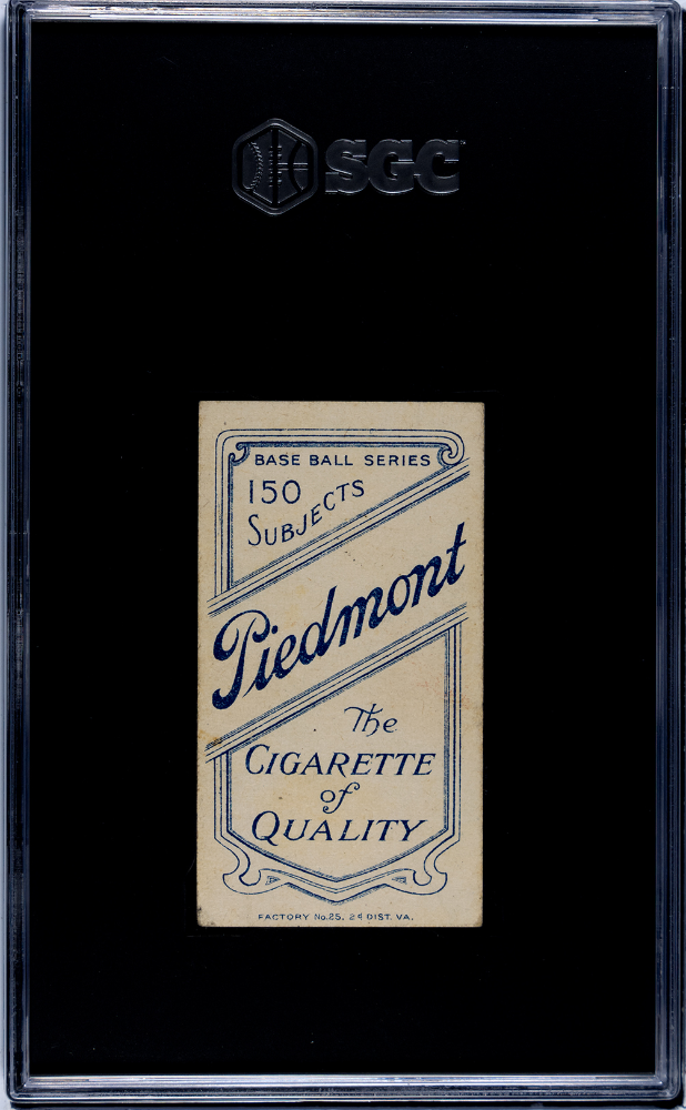 1909 Piedmont Cigarettes (T206) Christy Mathewson Portrait SGC 3.5