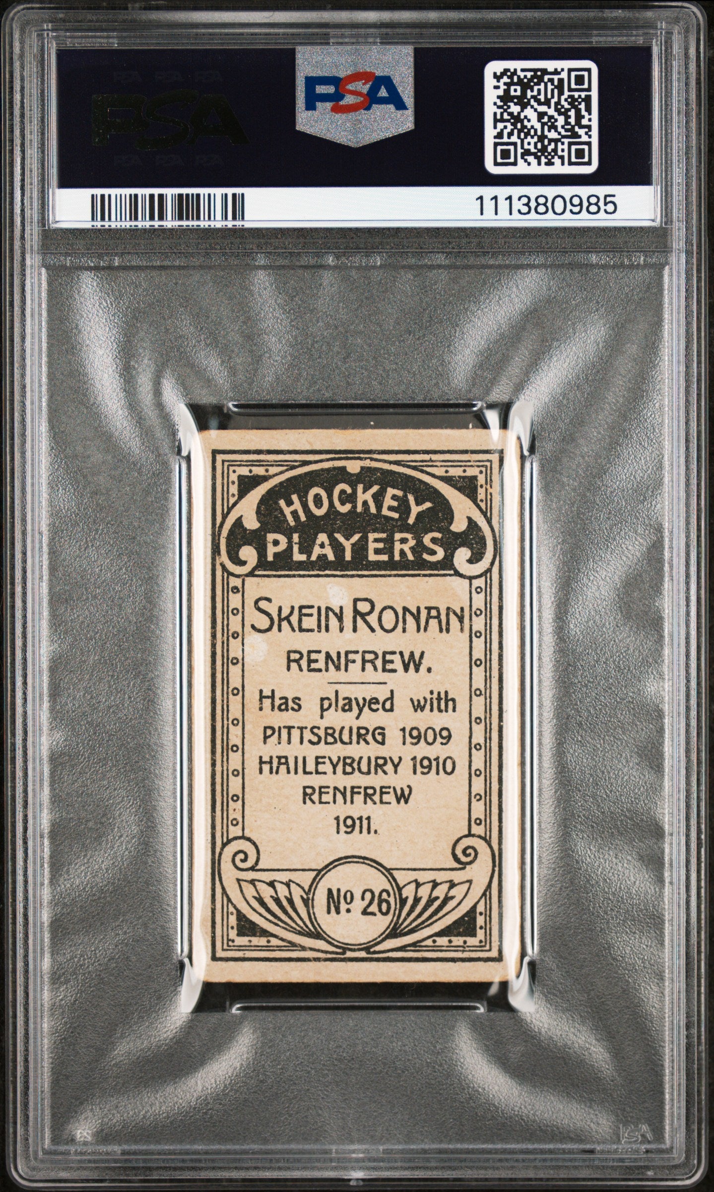 1911 C55 Skein Ronan #26 PSA 2